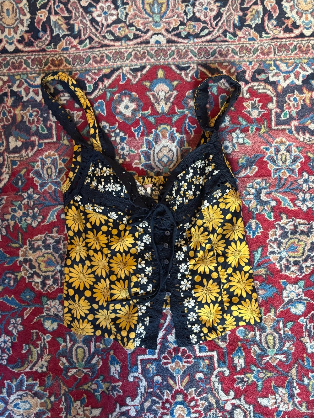 Free People Flower Cami Top Lace